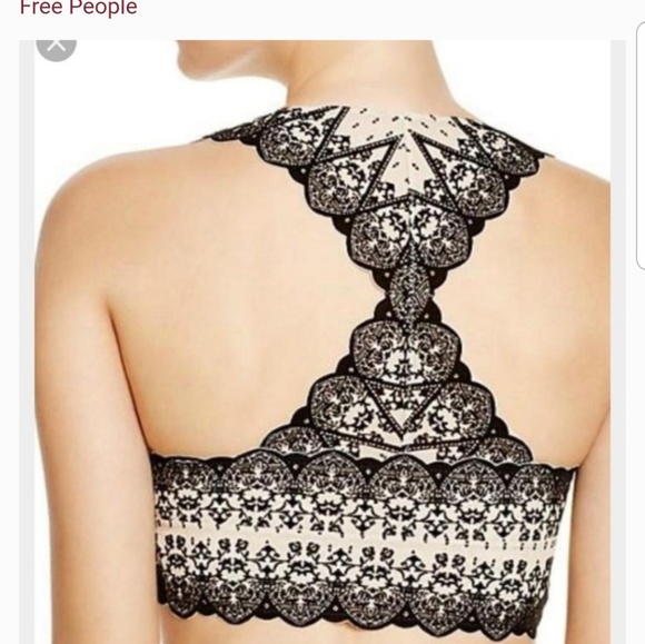 Free People Snowglobe Racerback Velvet Bralette - Picture 7 of 7